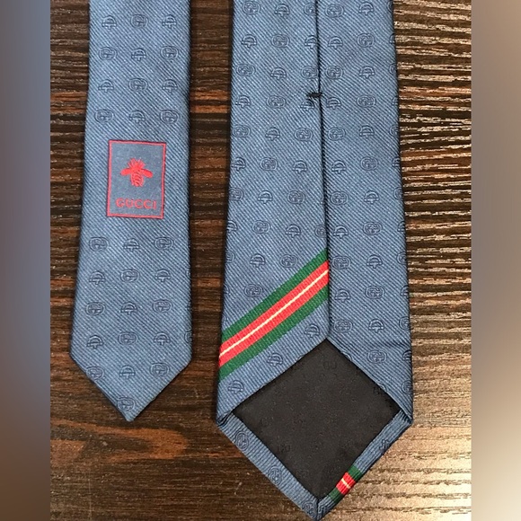GUCCI Interlocking GG Horsebit Silk Tie ๐ฅ๐ - Picture 13 of 17